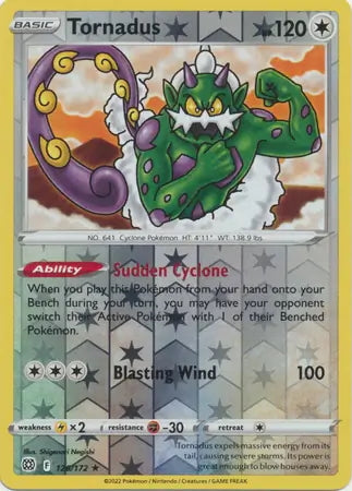 Brilliant Stars Tornadus #126/172 reverse holo